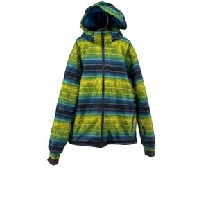 Crivit Kids Ski Snowboard Jacket Hooded Bright Waterproof Outerwear size 12/14